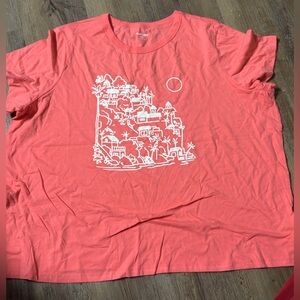 Old Navy Coral Crewneck T-Shirt